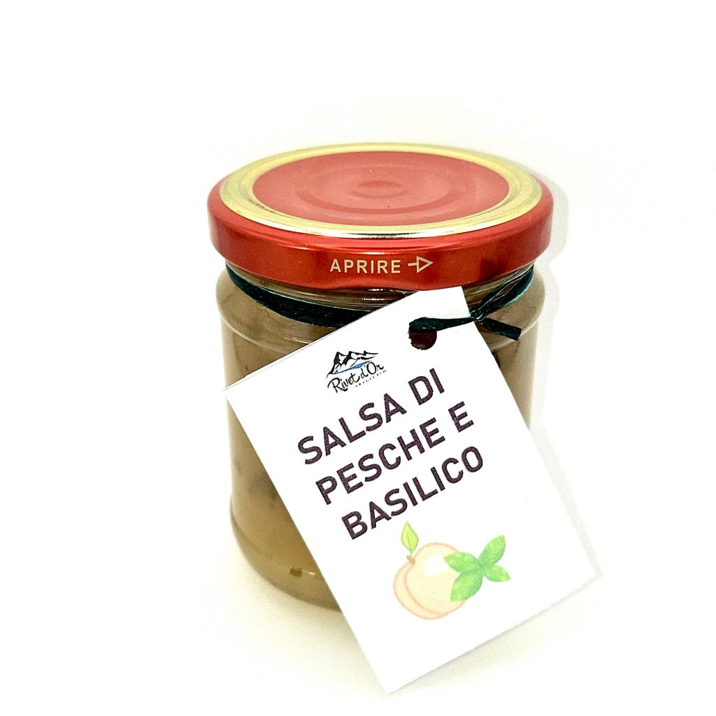 Salsa di Pesche e Basilico - Az. Agr. Rivet D'or