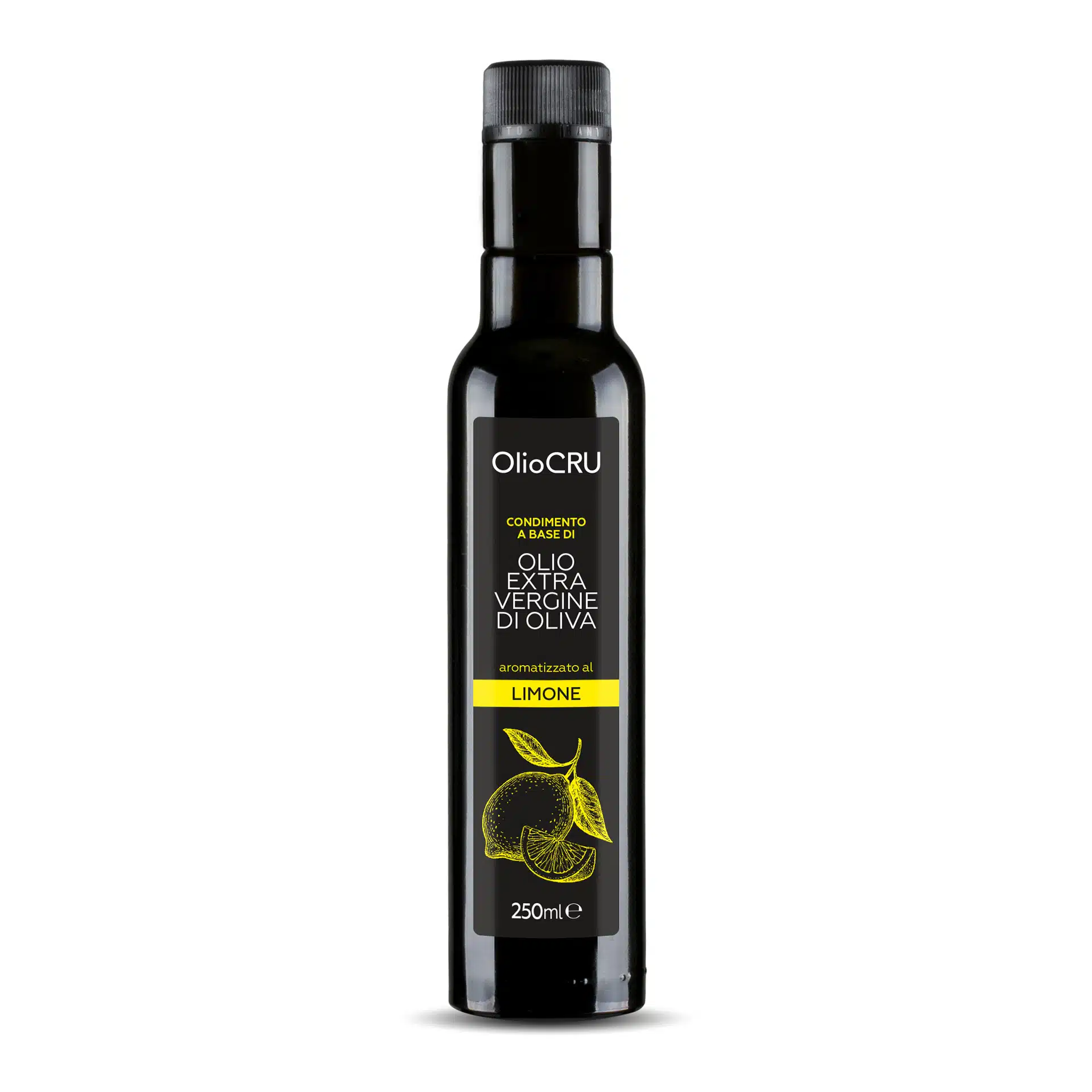 Condimento a base di olio extra vergine di oliva aromatizzato al Limone – OlioCru
