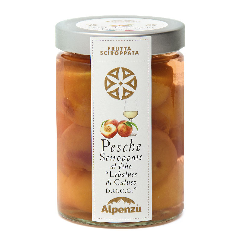 Pesche Sciroppate al Vino Erbaluce di Caluso DOCG – Alpenzu