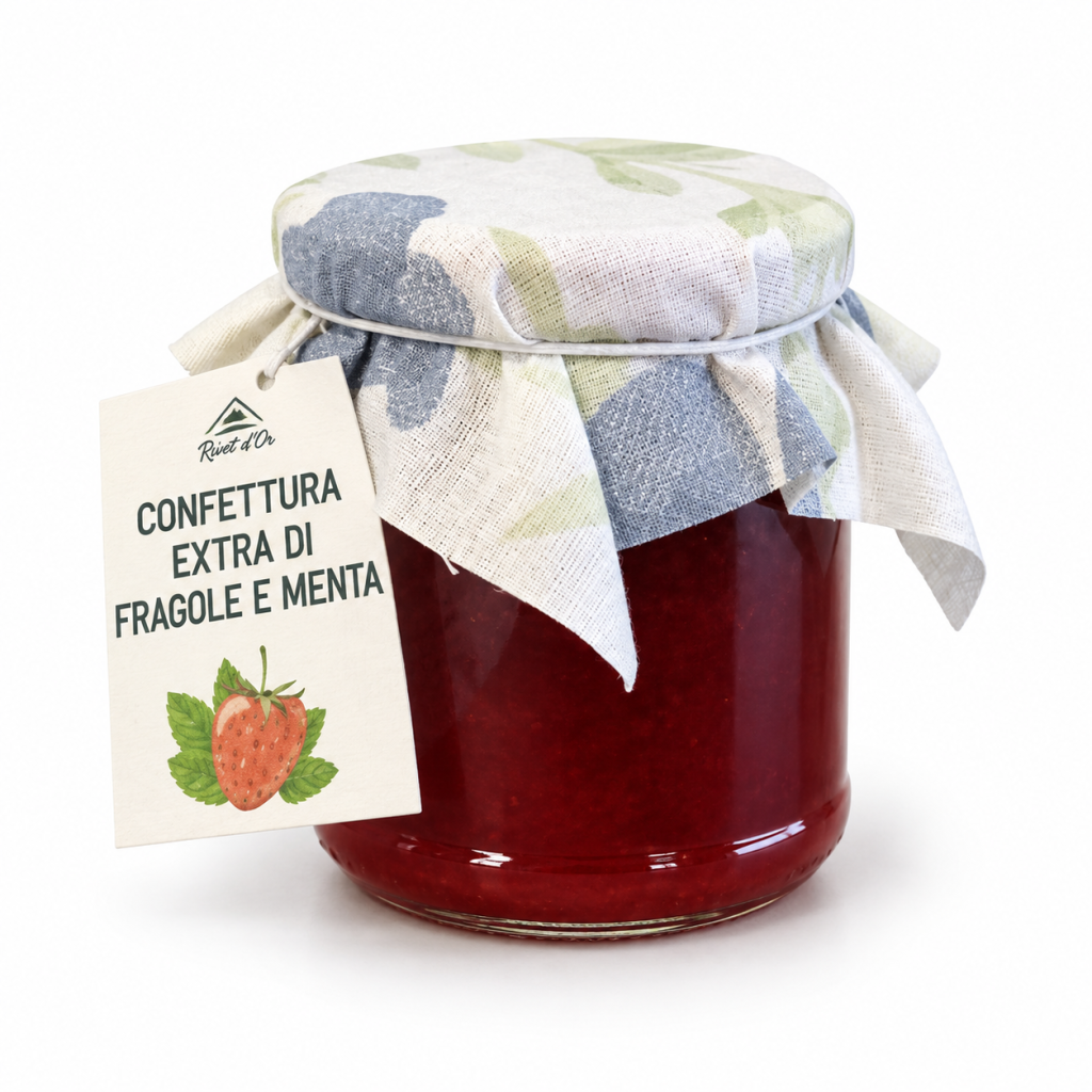 Confettura Extra di Fragole e Menta – Rivet d’Or