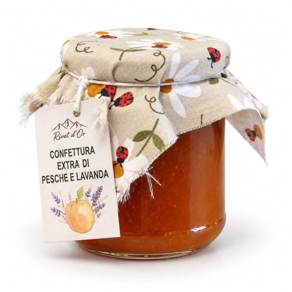 Confettura Extra di Pesche e Lavanda – Rivet d’Or