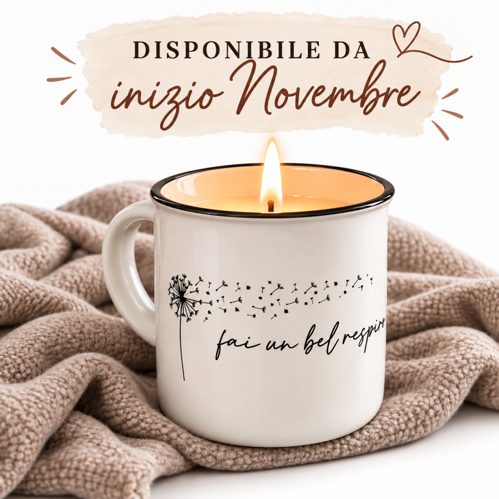 Candela artigianale Mug "New York Cheese cake" - Amami